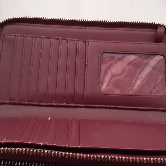 Kate Spade New York Patterson Drive Braylon Wallet Black Cherry Used See Pics - Picture 3 of 8